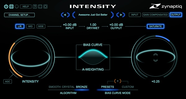 Zynaptiq「INTENSITY 2」一つのノブで音の明瞭さが激変!マスタリングからボーカル処理まで、音源の個性を極限まで引き出す、操作はシンプル、効果は絶大な魔法のプラグイン|DTMプラグインセール