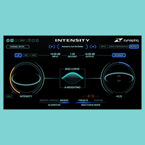 Zynaptiq「INTENSITY 2」一つのノブで音の明瞭さが激変!マスタリングからボーカル処理まで、音源の個性を極限まで引き出す、操作はシンプル、効果は絶大な魔法のプラグイン|DTMプラグインセール