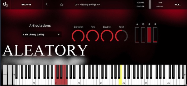 Mark ("Nowa") Taylor「Aleatory」ヴァイオリン・チェロ・コントラバスが生み出す偶然性のホラーFX!不協和音・スライド・ノイズを駆使して恐怖と混沌を生み出す弦楽器特化型ライブラリ|DTMプラグインセール