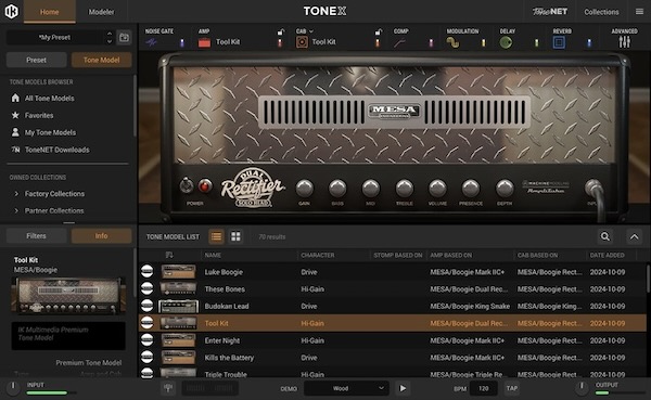 IK Multimedia「TONEX Signature Collections Vol 1」ギターの名手たちのサウンドを自宅で完全再現!MESA/BoogieやDumble系など伝説のアンプとプロギタリストのセッティングを400種類以上収録した宅録からライブまで“すぐ使える本物の音”|DTMプラグインセール