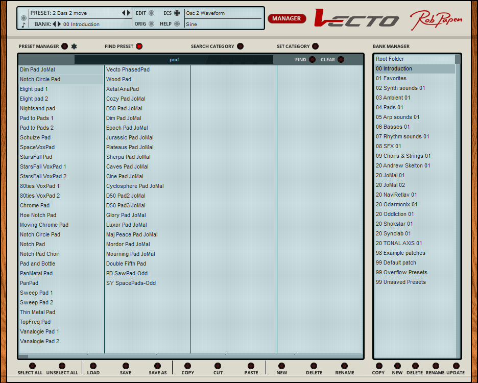 Rob Papen「Vecto」自由自在に音を操るベクターシンセの決定版!直感的なベクターパス描画機能で音色を操り、アナログモデリング波形から加算合成、スペクトラム、高品質サンプル波形まで驚異的なサウンドバリエーションを実現する革新的クリエイティブシンセサイザー|DTMプラグインセール