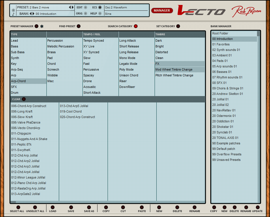 Rob Papen「Vecto」自由自在に音を操るベクターシンセの決定版!直感的なベクターパス描画機能で音色を操り、アナログモデリング波形から加算合成、スペクトラム、高品質サンプル波形まで驚異的なサウンドバリエーションを実現する革新的クリエイティブシンセサイザー|DTMプラグインセール