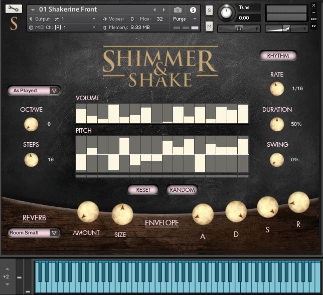 VSTBuzz Audio「Shimmer & Shake」シェイカー・マラカス・タンバリンなど25種の軽打楽器を完全網羅!2,300以上の高品質ループとワンショットでトラックに自然な動きとリアルなグルーヴを生み出す軽打楽器系サンプル音源|DTMプラグインセール