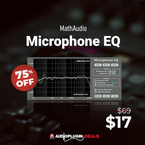 MathAudio「Microphone EQ」マイクの個体差や音質のばらつきを根本から解決!マイクの欠点を補正して録音の質を底上げする、音のプロも愛用するマイク補正の決定版|DTMプラグインセール