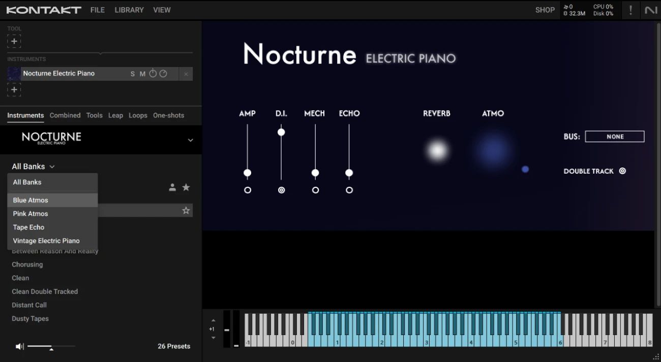 Sonora Cinematic「Nocturne Electric Piano」幻のビンテージ電気ピアノがよみがえる!火災で失われた希少なHohner Model Mを徹底サンプリングした、シネマティックでソウルフルな表現力を持つ究極の電気ピアノプラグイン|DTMプラグインセール