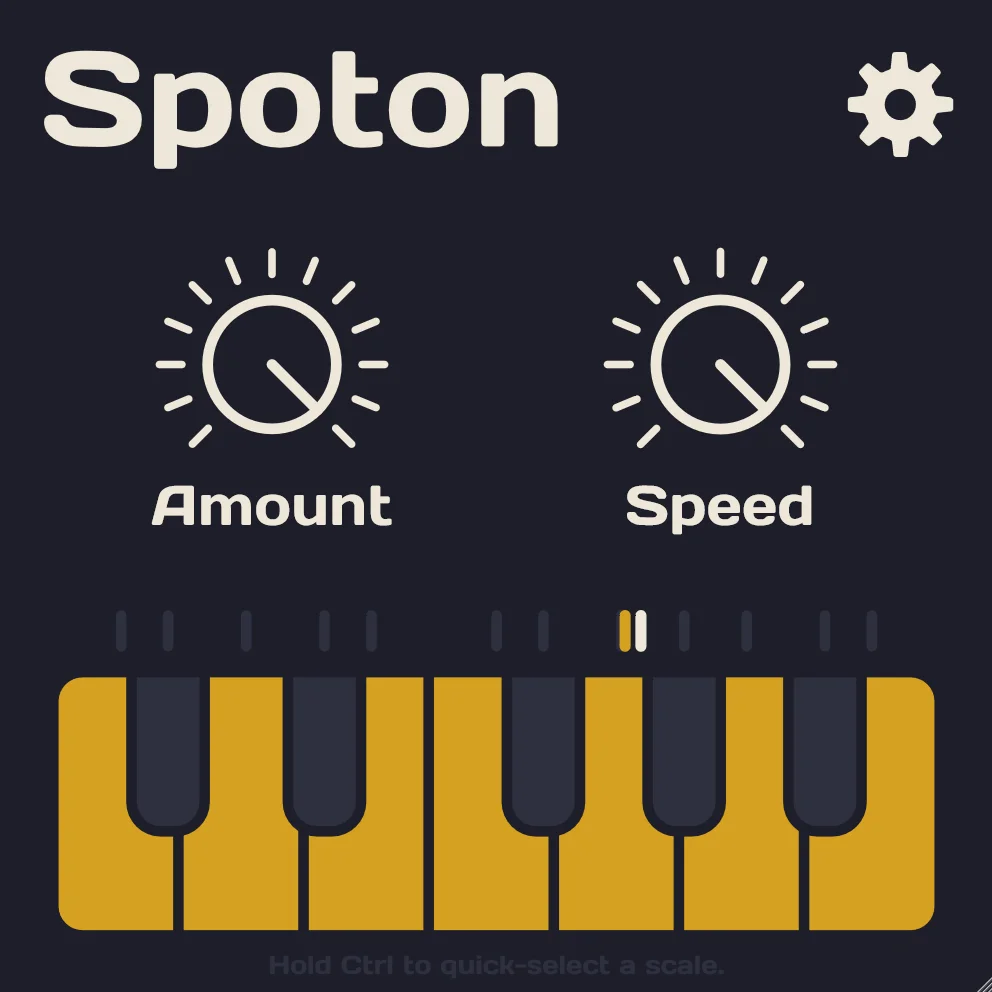 Sixth Sample「Spoton」初心者でもプロ並みのボーカル補正が簡単にできる!たった2つのノブで思い通りの補正が実現する、直感的操作×ナチュラルな音質を両立した無料ピッチ補正プラグイン|DTMプラグインセール