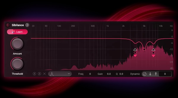 iZotope「Velvet」ボーカル処理の新たな革命!わずか1クリックでシビランス周波数を自動検出、6バンドダイナミックEQと8種類のターゲットプロファイルで理想的なボーカルトーンを実現する次世代ディエッサー|DTMプラグインセール