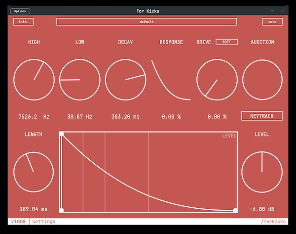 Bzarvin「For Kicks」複雑な設定は不要!キックとベースの音作りが驚くほどスムーズになるプラグイン|DTMプラグインセール