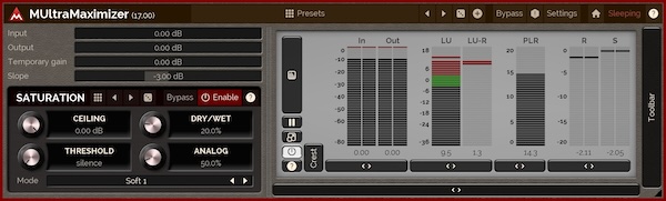 MeldaProduction「MUltraMaximizer」音量最大化の新たな基準!世界最先端のマルチバンドリミッターとサチュレーター技術を誰でも使いこなせるシンプル設計で実現、強力なメータリングシステムとランダム化機能で理想的なサウンドを素早く見つけ出す次世代マスタリングツール|DTMプラグインセール