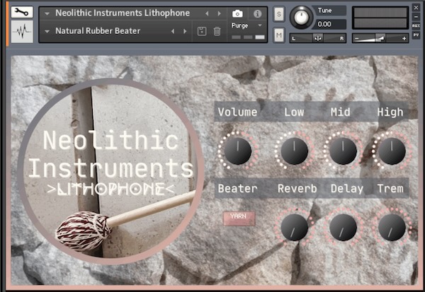 Neolithic Instruments「Lithophone」天然石の美しい響きがKontaktでよみがえる!ヨークシャーの石灰岩で作られた実在のリソフォンを高音質で収録したKontakt用音源|DTMプラグインセール