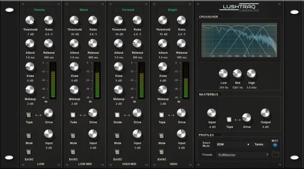 Flandersh Tech「Lushtraq - AI-Assisted Multiband Compressor」AIによる帯域別アドバイスとアナログ質感の融合で、誰でも音を“整えられる”次世代マルチバンドコンプレッサー|DTMプラグインセール