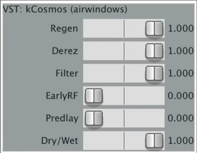 Airwindows「kCosmos」アンビエントや劇伴音楽の空気感を劇的に変える！音が遠くから近づく、そして無限に消えていく…そんな“ストーリー”を作るリバーブ｜DTMプラグインセール