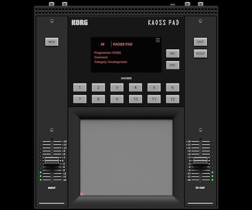 KORG「Kaoss Pad」マウスやトラックパッドでタッチするだけで劇的なサウンド変化!リアルタイムコントロールの常識を覆す、MIDI対応のXYパッド操作と25種類のマニアックなエフェクトアルゴリズムを搭載した新次元サウンドデザインツール|DTMプラグインセール
