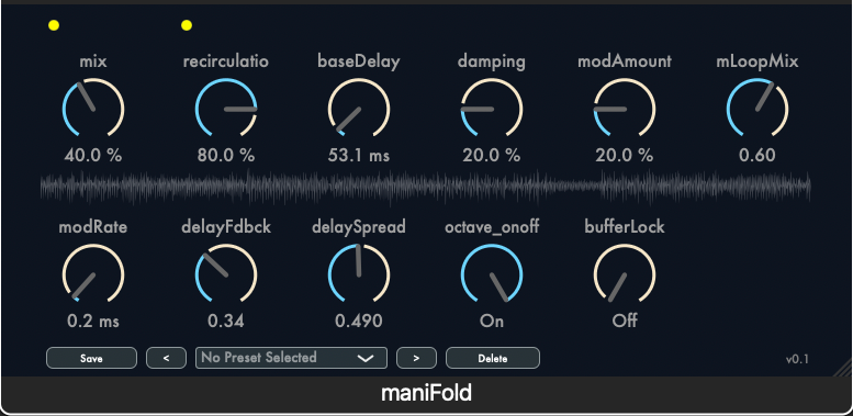 Strange Audio「maniFold Σ」音の一瞬を凍結し、再構成し、再循環させる!8つの独立ループと32のディレイラインで音が自律的に進化する、実験音楽・アンビエントに革命を起こすアルファ版プラグイン|DTMプラグインセール