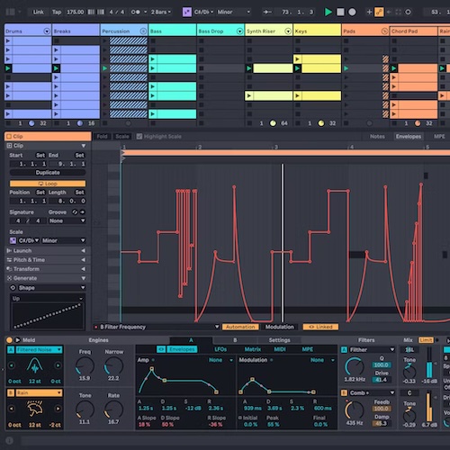 「Ableton Live 12」直感的なセッションビューを活用した音楽制作が可能な大人気DAW!あらゆる音楽ジャンルに対応する豊富なエフェクト、インストゥルメント、サウンド、クリエイティブツールを完備し、MIDIトランスフォーメーションによるパターンバリエーション作成からサウンドシミラリティ検索まで可能にする革新的音楽制作環境|DTMプラグインセール