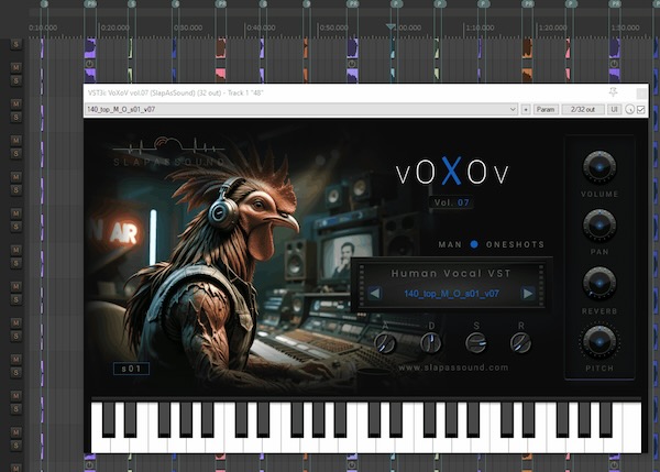 SlapAsSound「VOXOV Vol.07」イントロ・ドロップ・効果音すべてが変わる!全20種の奇抜ボーカルプリセットと980サンプル収録した、無料で使える“人間の声”特化型ボーカルVST|DTMプラグインセール