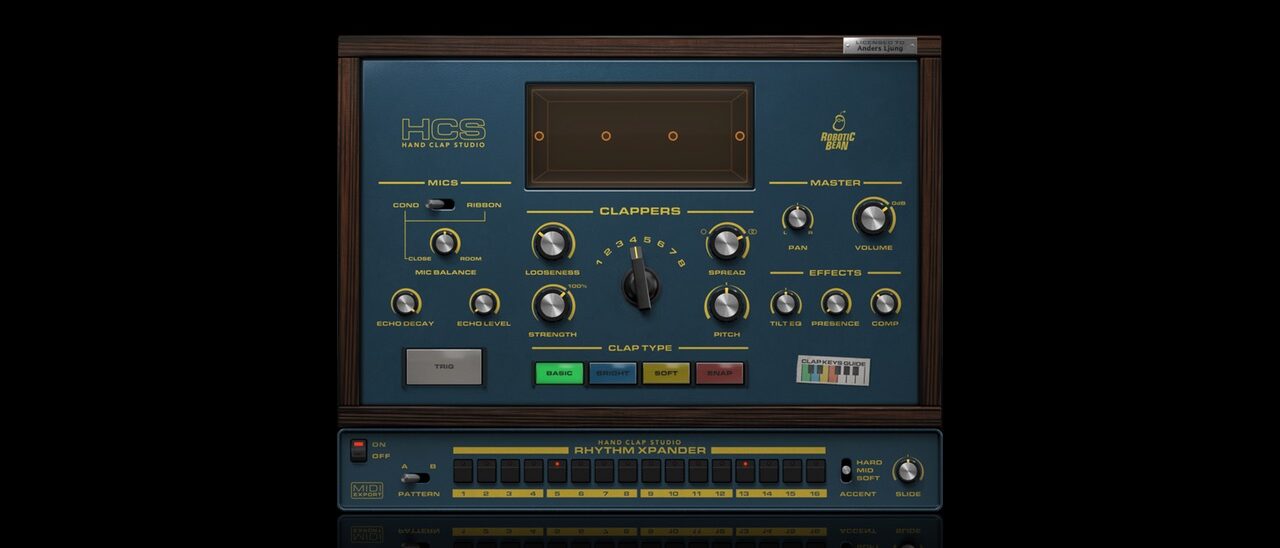 Robotic Bean「Hand Clap Studio」ドライなアコースティックスナップからリバーブにどっぷり浸かったクラブサウンドまで!DTMerの時間と労力を劇的に節約する究極の手拍子プラグイン|DTMプラグインセール