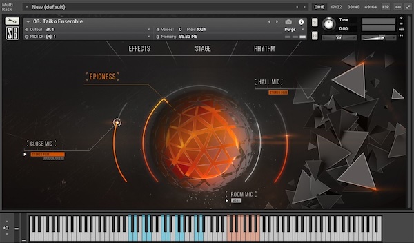 EVA Instruments「Percussion Elements 3」映画・ゲーム音楽の制作現場で即戦力!28のリズムループ、3つのマイクポジション、迫力調整ノブまで搭載したシネマティックドラム|DTMプラグインセール