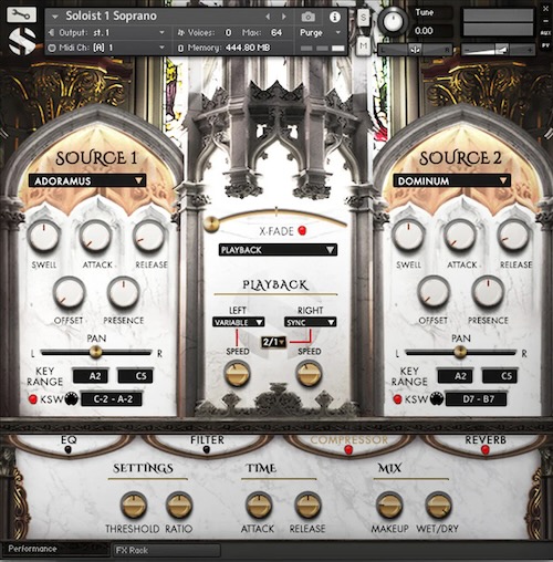 Soundiron「Requiem Light Symphonic Choir」軽量かつプロフェッショナルなシンフォニックコーラスライブラリ!トゥルーレガート、フレーズシーケンサー、119種のカスタムリバーブを搭載した、壮大なシネマティックスコアと映画トレーラー向けに設計された究極のコーラスライブラリ|DTMプラグインセール