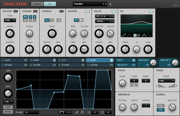 BlauKraut Engineering「Charlatan」プリセット管理から波形描画・高品質エフェクトまで!音作りの楽しさと実用性を兼ね備えた次世代フリーシンセの決定版|DTMプラグインセール