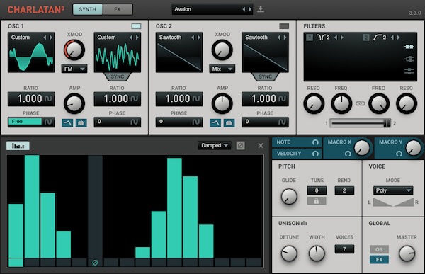 BlauKraut Engineering「Charlatan」プリセット管理から波形描画・高品質エフェクトまで!音作りの楽しさと実用性を兼ね備えた次世代フリーシンセの決定版|DTMプラグインセール