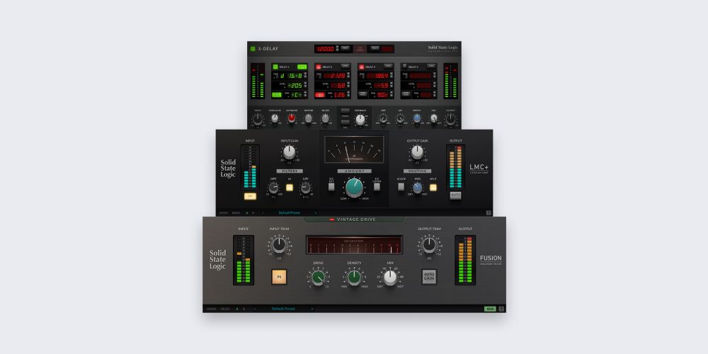 Solid State Logic「SSL 80's Bundle」音が軽い・平坦・まとまりがない…そんな悩みを一気に解決!ゲートリバーブ、空間系ディレイ、ヴィンテージドライブで80年代風インパクトを出し、アナログ感のあるプロ仕様の仕上がりが誰でも実現できる最強バンドル|DTMプラグインセール