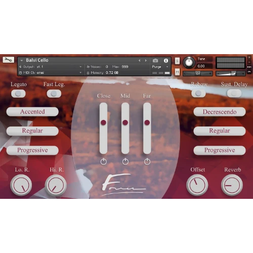 David Forner「Balvi Cello」フェージング効果とぼやけを防ぐ単一ダイナミックレイヤーを採用!ソロ楽器の自然な表現力と感情的な深みを実現する革新的チェロライブラリ|DTMプラグインセール