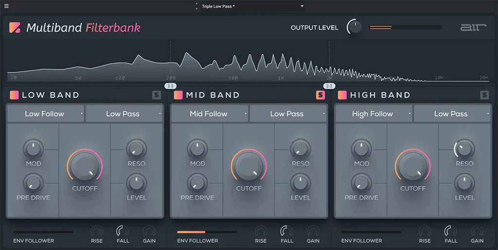 AIR Music Technology「Multiband Filterbank」音の輪郭がにじむ、パートがぶつかる、ダイナミクスが出ない…をすべて解決!細かい設定なしで音に動きと深みを与える、フィルターを超えて“楽器”として使える驚異のプラグイン|DTMプラグインセール