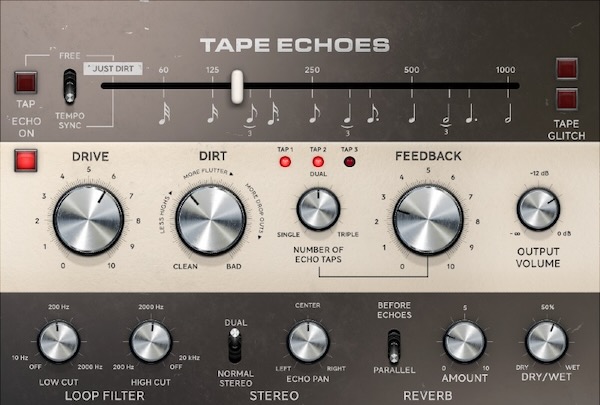 Softube「Tape Echoes」エルビスからレディオヘッドまでが愛したビンテージテープエコー!アナログテープディレイヘッドの音、動作、タイミングの忠実なエミュレーションとフィードバック機能による自然なアナログエフェクト|DTMプラグインセール