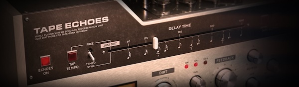 Softube「Tape Echoes」エルビスからレディオヘッドまでが愛したビンテージテープエコー!アナログテープディレイヘッドの音、動作、タイミングの忠実なエミュレーションとフィードバック機能による自然なアナログエフェクト|DTMプラグインセール