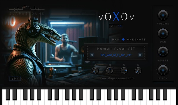 SlapAsSound「VOXOV Vol.11」20種類のワンショットプリセット+980サンプルを収録!操作は超シンプル、でもサウンドはプロ品質の無料で手に入るボーカルVST|DTMプラグインセール