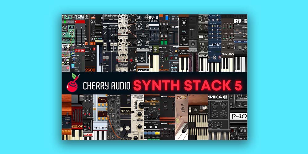 Cherry Audio「Synth Stack 5」ヴィンテージからモダンまで29種類のシンセ音源を完全収録!10,000以上のプリセット、Gig Performer同梱、モジュラー対応の最強シンセバンドル|DTMプラグインセール