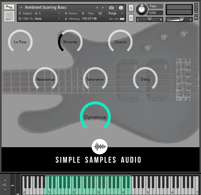 Simple Samples Audio「Ambient Scoring Bundle」リアルなベース・浮遊感あるギター・進化するパッドをひとつに!空気のように溶け込む音を直感で操れる、静寂・緊張・浮遊感…情景を音で描き出す音源バンドル|DTMプラグインセール