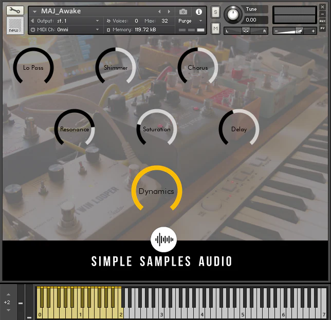 Simple Samples Audio「Ambient Scoring Bundle」リアルなベース・浮遊感あるギター・進化するパッドをひとつに!空気のように溶け込む音を直感で操れる、静寂・緊張・浮遊感…情景を音で描き出す音源バンドル|DTMプラグインセール