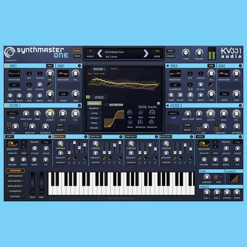 KV331 Audio「SynthMaster One」複雑なシンセは使いこなせない…と諦めていた人へ!ウェーブテーブルシンセ初心者から上級者まで、"見ただけで操作がわかる"インターフェースが音楽制作の敷居を劇的に下げるシンセサイザー|DTMプラグインセール