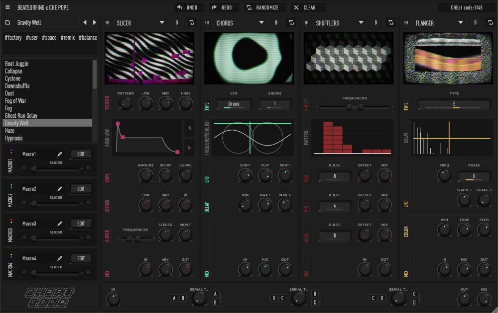 BEATSURFING「CHEat Code」グラニュラーシンセシス搭載の革新的マルチエフェクター!16種類のユニークなエフェクトエンジンとフルイド・ルーティングが切り開く次世代サウンドデザイン|DTMプラグインセール