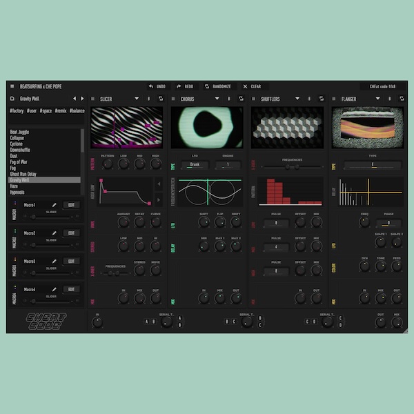 BEATSURFING「CHEat Code」グラニュラーシンセシス搭載の革新的マルチエフェクター!16種類のユニークなエフェクトエンジンとフルイド・ルーティングが切り開く次世代サウンドデザイン|DTMプラグインセール