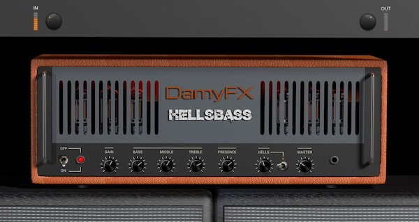 DamyFx「HellsBass Bass Amp Simulator」ロック&メタルに特化した重厚サウンド!無料とは思えない本格的チューブ感と極太トーンを兼ね備えたベースアンプシミュレーター|DTMプラグインセール