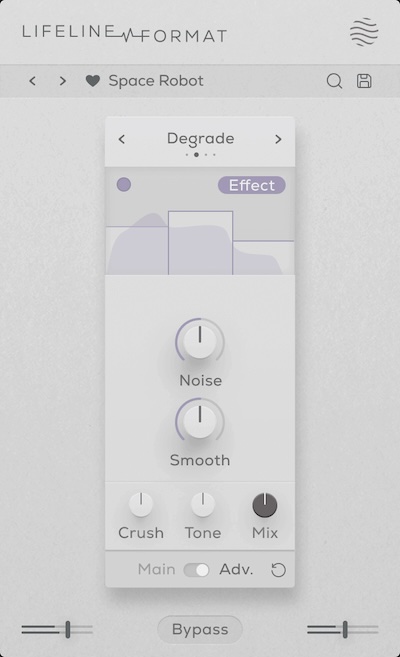 Excite Audio「Lifeline Format」Lo-Fi、チップチューン、アンビエントに最適!粗く、歪んで、ざらつかせる…音を意図的に“壊す”ことで魅力を引き出すビットクラッシャー|DTMプラグインセール
