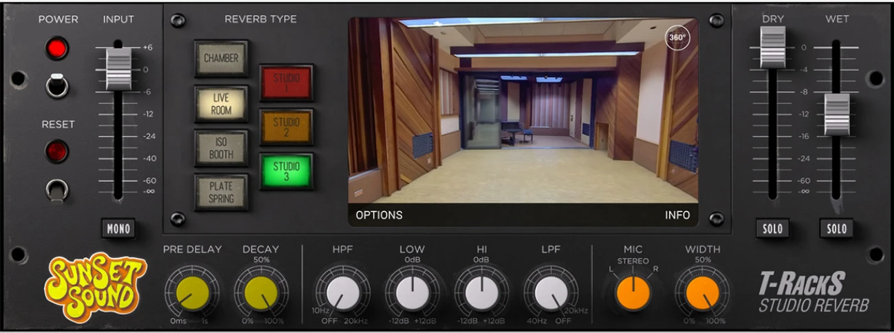 IK Multimedia「Sunset Sound Studio Reverb」EMTやAKGのビンテージリバーブを含む12種類のスタジオ空間を1つに凝縮!音楽の歴史を彩ったロサンゼルスの伝説的スタジオの響きを、自宅のDAW環境に完全再現する唯一無二のリバーブプラグイン|DTMプラグインセール