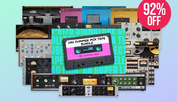 Universal Audio「UAD Summer Mixtape Bundle」UADの30種類の名作プラグインから自分に合った10個を自由に選べる!ミックスやマスタリングに圧倒的な違いを生むプラグインバンドル|DTMプラグインセール