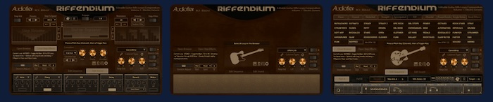 Audiofier「Riffendium 1」ギターが弾けなくても本物の演奏を作品に使える!ループ素材の概念を覆す、44種のエレキギターパフォーマンスを自由にアレンジできるKontakt専用ギター音源|DTMプラグインセール