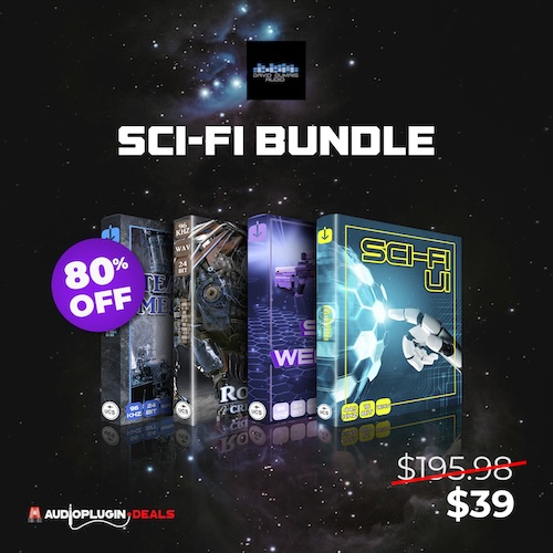 David Dumais「Sci-Fi SFX Bundle」高音質4,000種類以上・13GB超の圧倒的サウンドボリューム!武器音・UI・ロボ・メカ・クリーチャー効果音を網羅した、SFゲームや映像制作の完成度を一気に高める高品質サウンド集|DTMプラグインセール