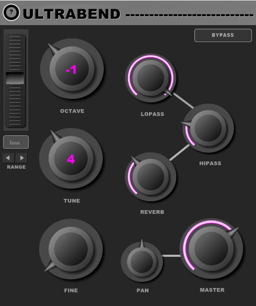 Psytrance Plugins「UltraBend」ピッチも細かくチューニングできて直感的!3オクターブのピッチ調整・フィルター・リバーブまで備えた無料ピッチシフター|DTMプラグインセール