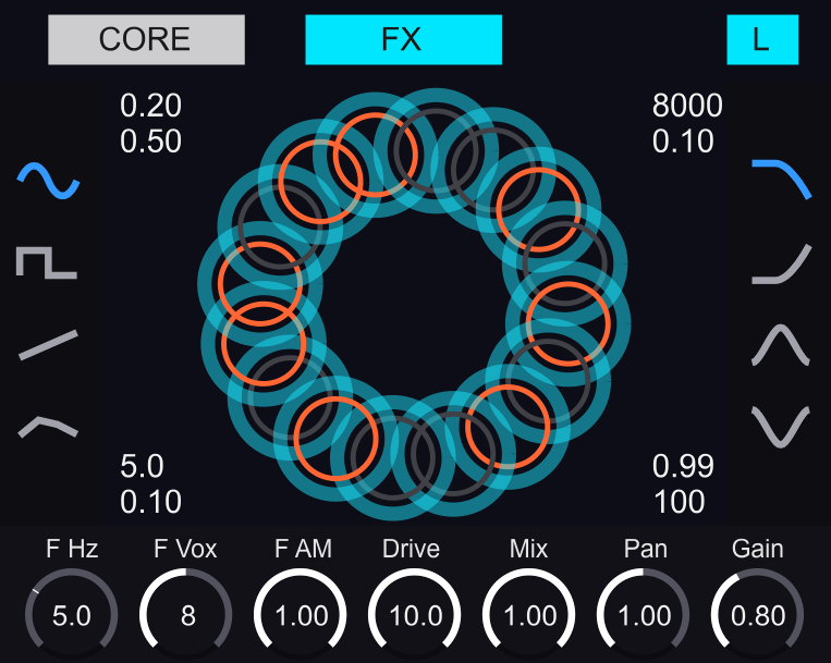 Dystopian waves「ChromaPhase M4L Device」Max for Liveユーザーの常識を変える!コーラス、ディチューン、サチュレーション、フィードバックを自在に操り、重厚で立体的な音の世界を実現する多重ボイス・コーラスエフェクト|DTMプラグインセール