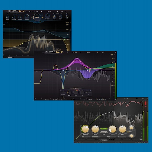 FabFilter「Essentials Bundle」EQは"見える"、コンプは"感じられる"、リバーブは"操れる"!業界のトップエンジニアが信頼し続ける、圧倒的に使いやすくプロ品質の3つの定番ツール|DTMプラグインセール