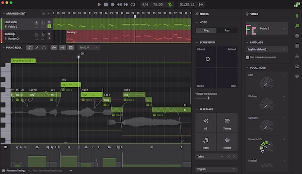 Dreamtonics「Synthesizer V Studio 2 Pro」プロミュージシャンが歌う声をあなたの楽曲に!"生身のシンガーと区別がつかない"人間の歌声の温かみと表現力を完璧に再現するAI歌声合成の革命的進化|DTMプラグインセール