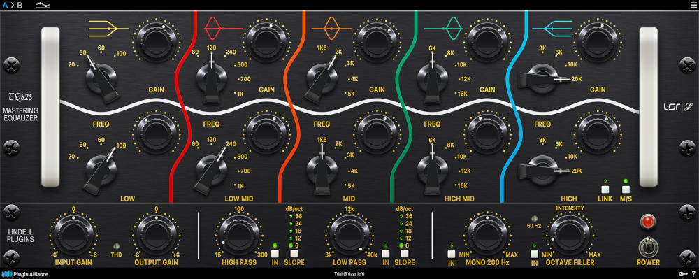 Brainworx「Lindell Audio EQ825」2万ドルの幻のマスタリングEQが遂にプラグイン化!厳選されたアナログ部品とインダクター回路が織りなす"エアリーな高域・タイトな低域・存在感ある中域"を実現する超希少Aティア・パッシブ・チューブEQ|DTMプラグインセール