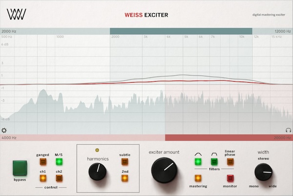 Softube「Weiss Exciter」従来エキサイターの"明るすぎるEQ・刺激的なマルチバンド歪み"を排除して実現した、ミックスの完全性を保つ上品な音響強化が可能な次世代ハーモニック・エキサイテーション|DTMプラグインセール