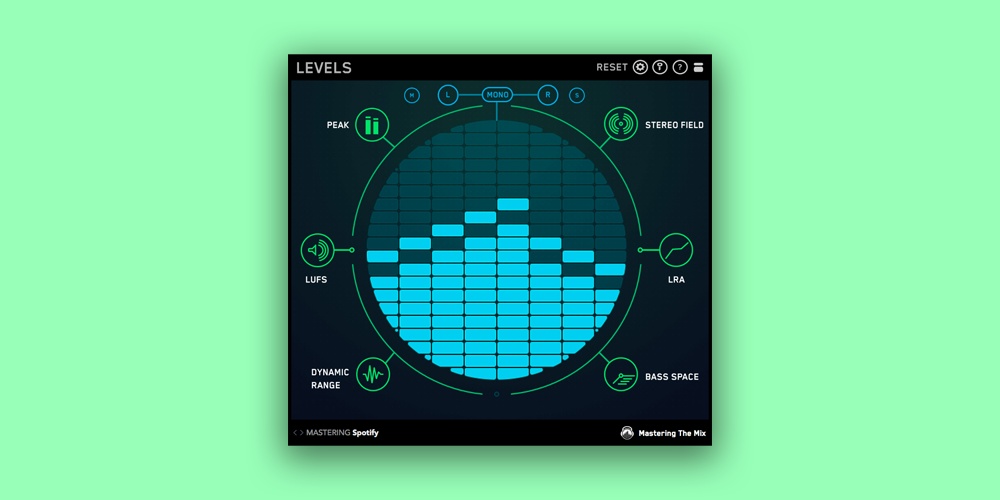 Mastering the Mix「LEVELS」音圧が足りない…広がりが不自然…そんな悩みを可視化して解決!ラウドネス・位相・ステレオバランスを直感的にチェックできる分析ツール|DTMプラグインセール